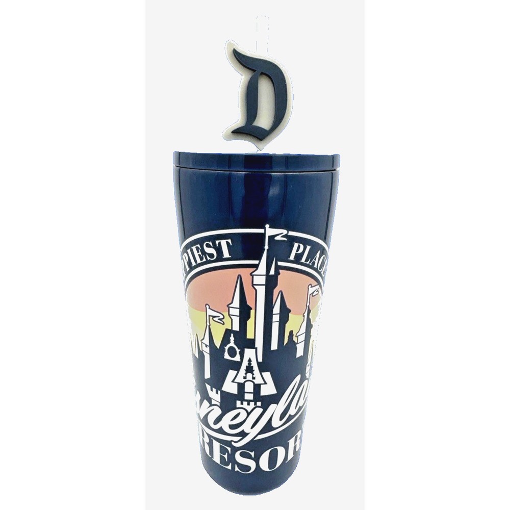 Disneyland Resort Stainless Steel Tumbler The Happiest Place On Earth D Straw
